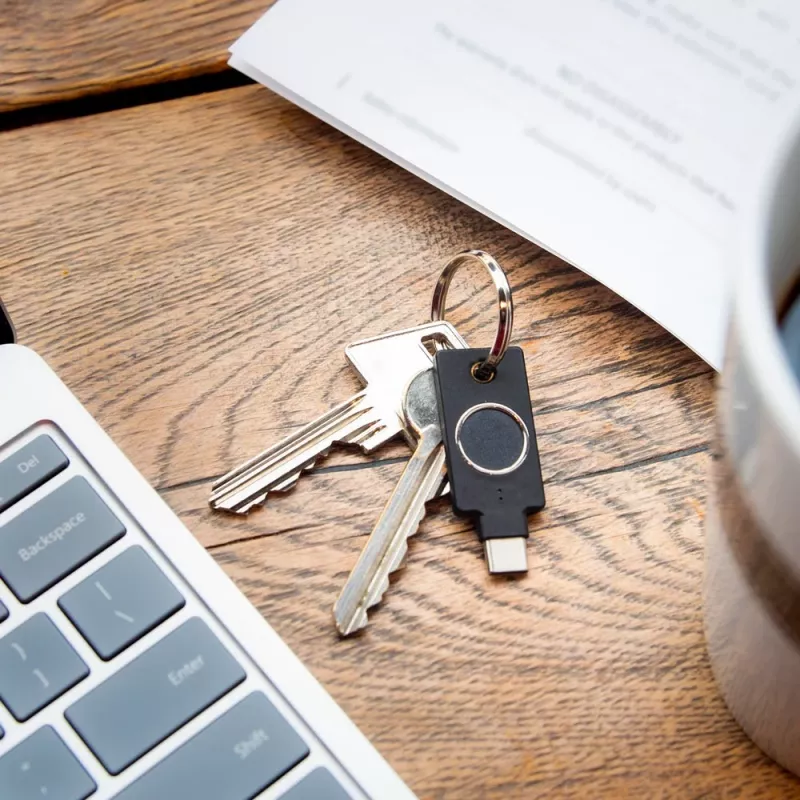 YubiKey C Bio FIDO Edition Yubico Czarny Bezhastowe Uwierzytelnianie