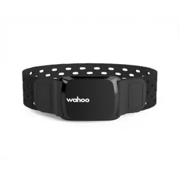 Wahoo ręczny czujnik tętna TICKR Fit — Bluetooth/ANT+, pomiar na nadgarstku, wodoodporność IPX7, 30 h pracy na baterii, czarny