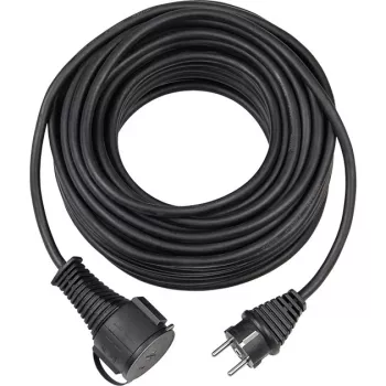 Brennenstuhl H05RR-F 3G1,5 - Przedłużacz zasilający - CEE 7/7 (SCHUKO) (M) - Zasilacz CEE 7/4 (SCHUKO)/CEE 7/7 (SCHUKO) (W) - 25,0m - Czarny (1161470)