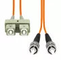 Światłowodowy kabel duplex ProXtend FO-SCSTOM1D-005 MM OM1 SC–ST UPC, 5 m