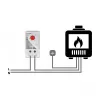 Termostat DELOCK 66824, obudowa z tworzywa sztucznego, IP20, 30 W, 250 V, 10 A, 43×60×33 mm, szary/czerwony