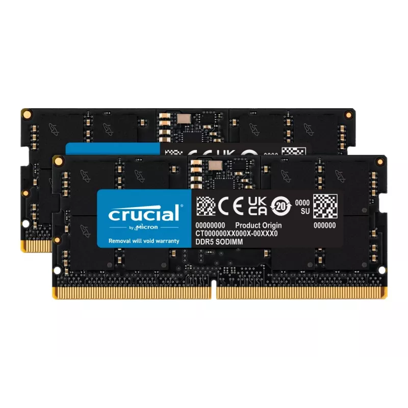 Micron Crucial - DDR5 - Kit - 32 GB: 2 x 16 GB - SO DIMM 262-PIN