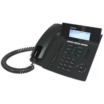 AGFEO Systemtelefon ST54 IP SENSORfon czarny