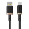 Baseus Dura USB Typ A na Typ C 60 W szybki kabel do ładowania 2 m Czarny, Złoty