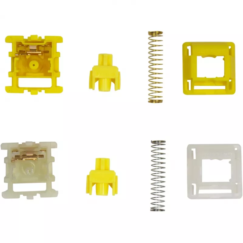 Zestaw przełączników mechanicznych Keychron Gateron Cap V2 Golden-Yellow G32 — 110 sztuk