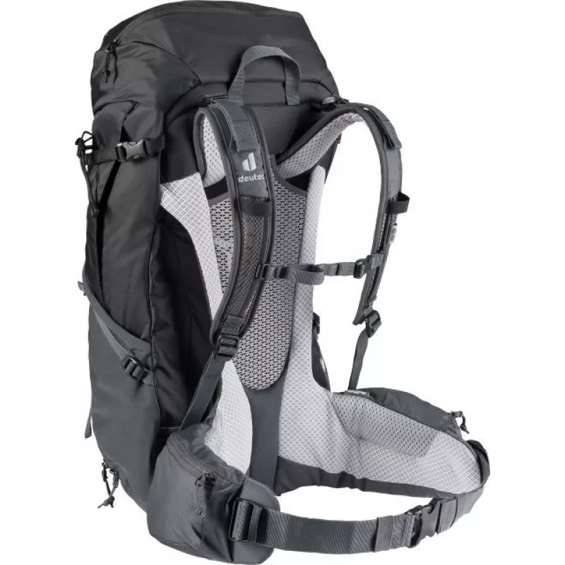 Plecak Deuter Futura Pro 38 L — 38 L plecak turystyczny i wspinaczkowy, wentylowane plecy, pas biodrowy, pas piersiowy, czarny