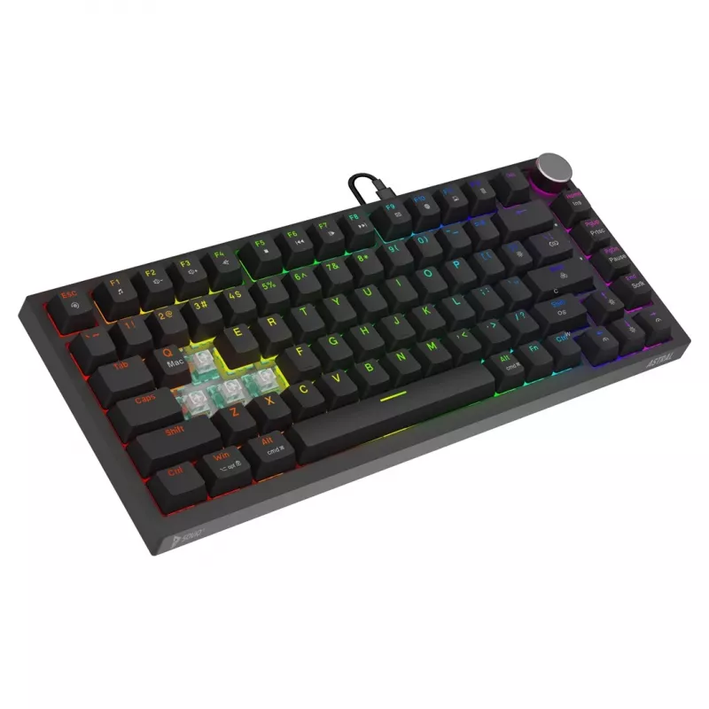 Klawiatura gamingowa Savio ASTRAL BLACK JADE USB QWERTY US International
