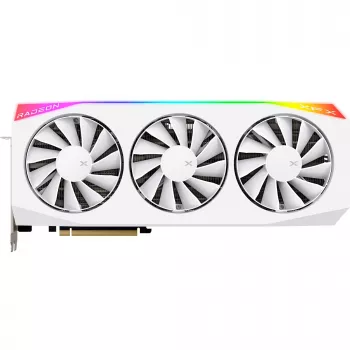 Karta graficzna XFX Radeon RX 9070 XT — 16 GB GDDR6, 256-bit, PCIe x16, 3 wentylatory, biała, 360 mm