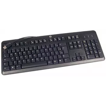 HP 672647-L33 klawiatura biurowa USB QWERTY US International czarna