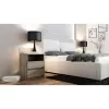 Stolik nocny top e shop M1 SONOMA MAT, wykończenie dąb, 2 szuflady, 400×320×590 mm
