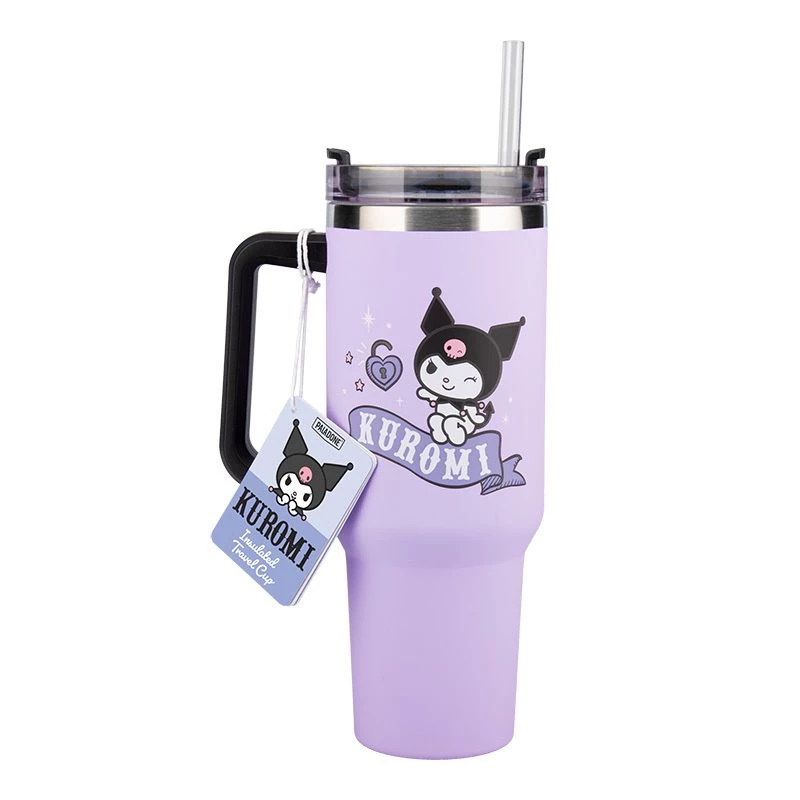 Paladone Hello Kitty Kuromi kubek termiczny 900 ml ze słomką