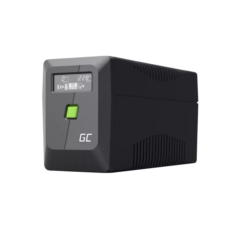 UPS Line-Interactive zielony Cell 6,5 kVA, 360 W, 2 gniazda AC, 12 V 7 Ah VRLA, USB, tower, czarny