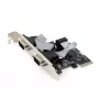 Wewnętrzny adapter szeregowy GEMBIRD SPC-22 PCIe RS-232 Low-profile, WCH382, 16000 Kbit/s, 67×120×20 mm, czarny