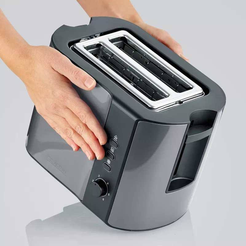 Toster Severin AT 9573 2 kromki 800 W antracytowo-czarny