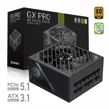 Zasilacz Gamemax, 80 PLUS, Gold | GX PRO 1250G | 1250 W | W pełni modułowy