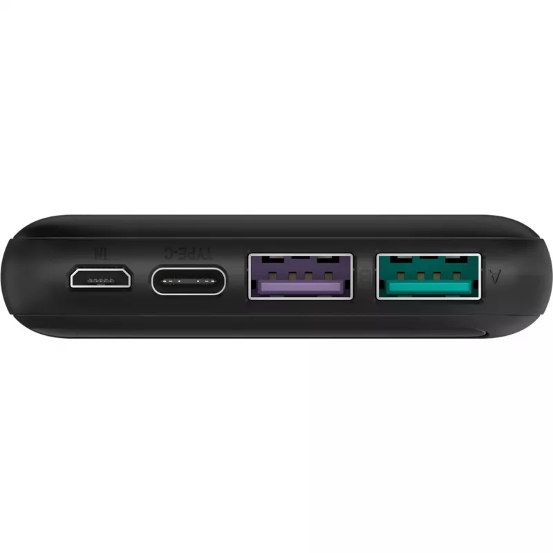 Powerbank szybkiego ładowania 10 000 mAh (czarny, USB-C PD, QC 3.0)