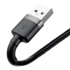 Baseus Cafule USB kabel Lightning 2A 3m (czarno-szary)