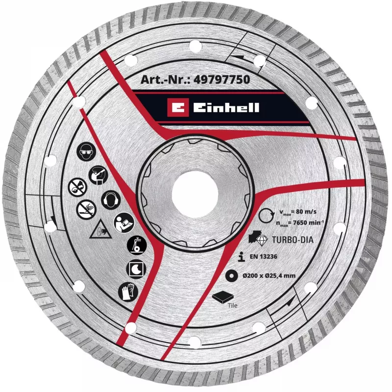 KWB Turbo diamentowa tarcza tnąca Ø 200 x 25,4 x 2,6 mm