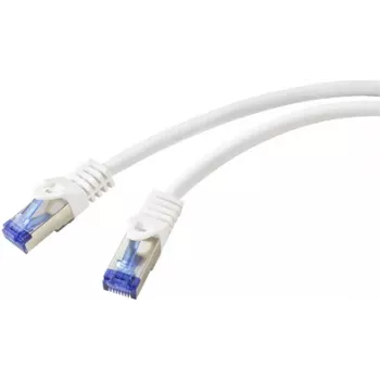 Kabel sieciowy Renkforce RF-5771522 biały 1 m Cat6a S/FTP (S-STP)