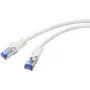 Kabel sieciowy Renkforce RF-5771522 biały 1 m Cat6a S/FTP (S-STP)