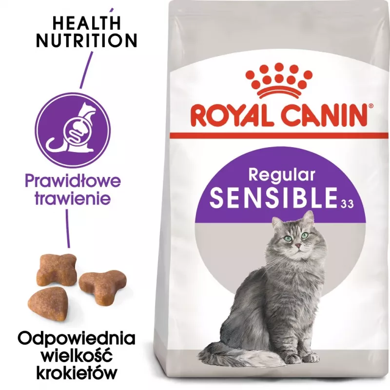 Sucha karma dla kota Royal Canin Sensible 33 Adult, 10 kg — kurczak, 33% białka, kontrola dróg moczowych
