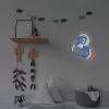Dekoracyjne światło neonowe MANTA SNL90MT Style Neon Lights — motyw Astronauty na Rakiety