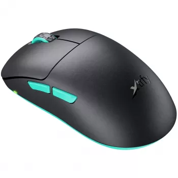 Xtrfy M8 Przewodowa/Bezprzewodowa Mysz Gamingowa 400-26000 CPI Niski Przód Ultra Lekka Unikalna (M8W-Czarny)