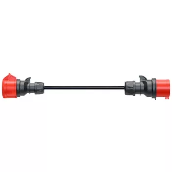 Adapter do Gemini flex 11 kW, CEE czerwona trójfazowa 16A > CEE czerwona 32A (czarny, 30 cm)