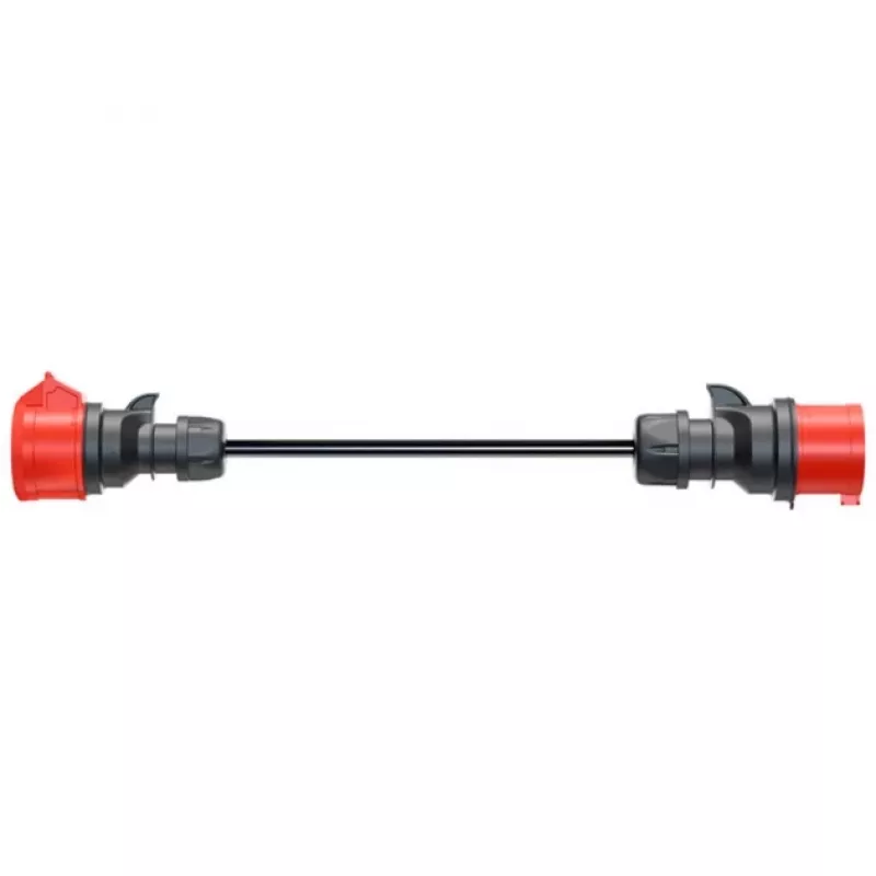 Adapter do Gemini flex 11 kW, CEE czerwona trójfazowa 16A > CEE czerwona 32A (czarny, 30 cm)