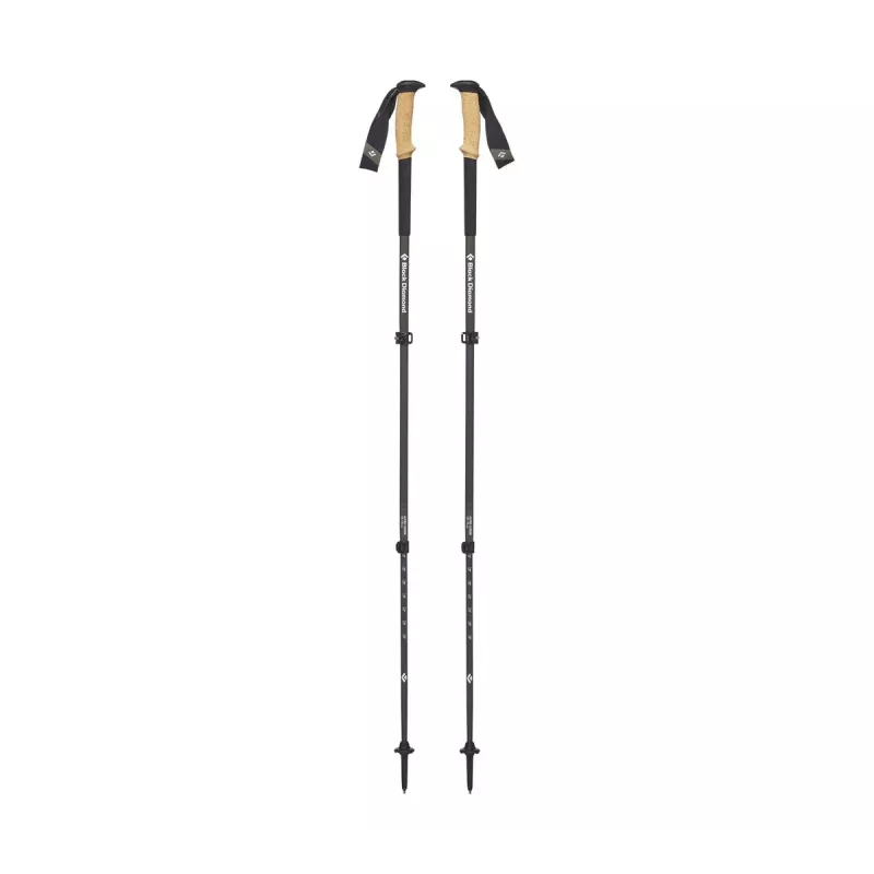 Czarny Diamond Alpine Carbon Cork kijek trekkingowy Unisex Teleskopowy