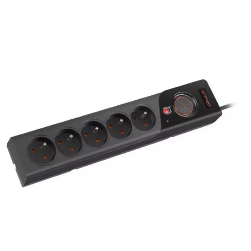 POWER STRIP ARMAC Z5 3M 5X 230V PL 10A kabel ORGANIZER Czarny