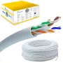 Kabel sieciowy Extralink skrętka CAT6 UTP (U/UTP) V2 Indoor 100M szary