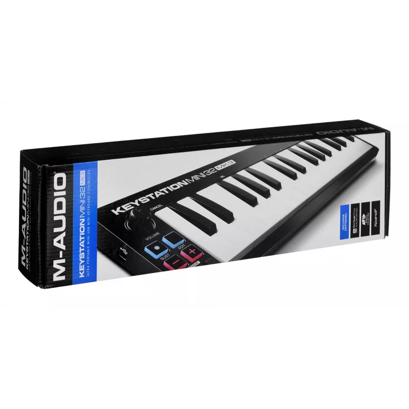 M-AUDIO Keystation Mini 32 MK3 Klawiatura MIDI 32 klawisze USB Czarny, Biały