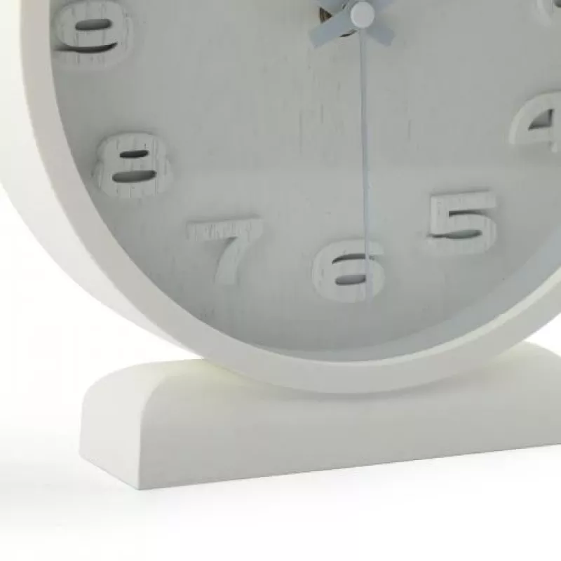 NeXtime zegar 5192wi Wood Wood Mały 22x20 cm, Ścienny, Biały