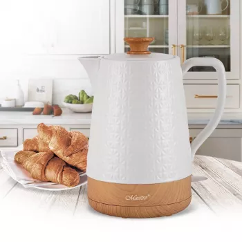 Czajnik elektryczny Maestro MR-076 1,8 l 1800 W obudowa ceramiczna, biały/drewno