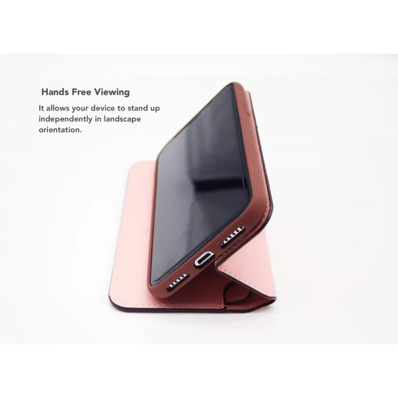 Etui z klapką VixFox do iPhone 7/8 — różowe, etui ochronne w stylu folio