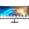 MSI PRO MP341CQDE Curved Monitor 86,4 cm (34) Czarny - UWQHD, VA, 100Hz, 4ms, HDMI, DisplayPort, FreeSync [Energy Class G] (9S6-3PB2CT-042)