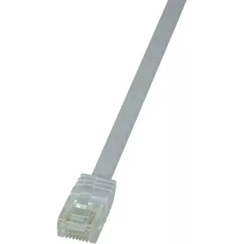 LogiLink CF2061U RJ45 kabel sieciowy, kabel krosowy CAT 6 U/UTP 3,00 m biały, bardzo elastyczny, 1 szt.