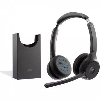 Zestaw słuchawkowy 722 Wireless DUAL+STAND Carbon Czarny Usba Bundle