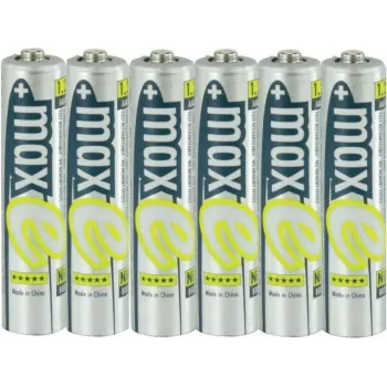 Ansmann 4+2 free rechargeable batteries maxE Micro AAA 800 mAh