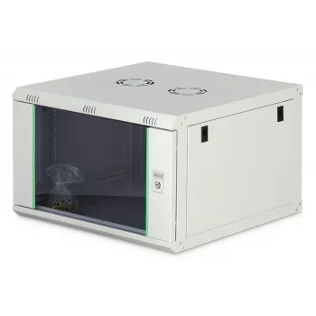 Szafka rack naścienna DIGITUS Dynamic-N 7U 19 cali 600x600 mm, niezmontowana, IP20, zamek na klucz