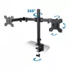 Esperanza ERW018 uchwyt biurkowy na dwa monitory 10-27'' do 8 kg