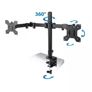Esperanza ERW018 uchwyt biurkowy na dwa monitory 10-27'' do 8 kg
