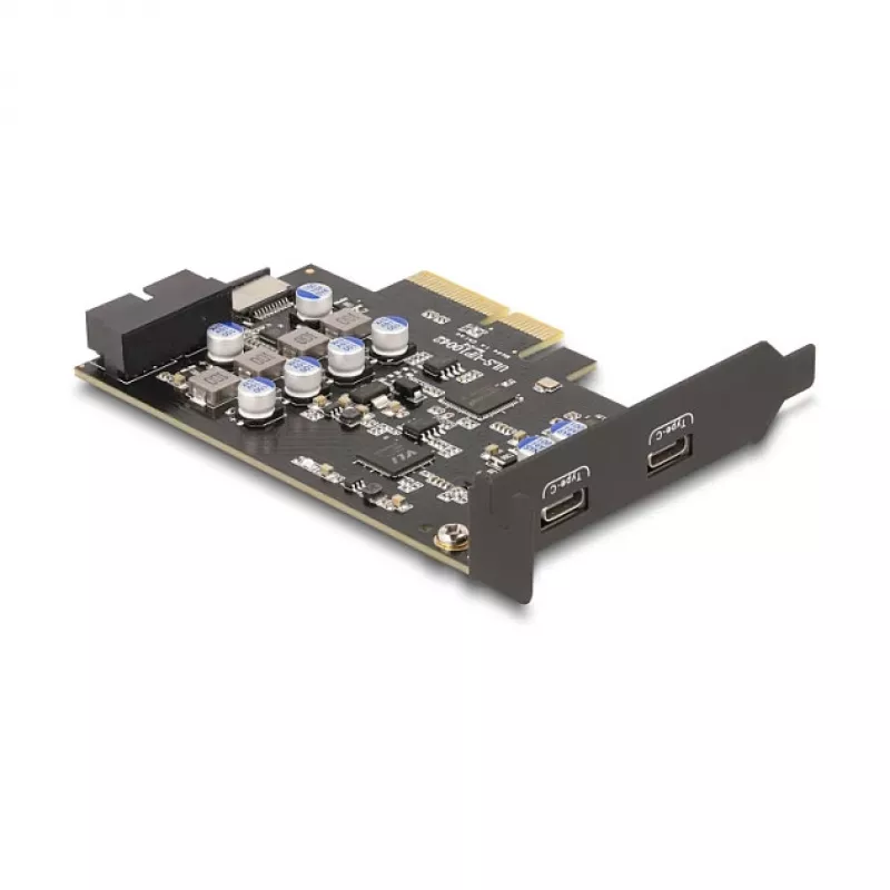 Karta PCI Express x4 DELOCK 90345 z 2 zewnętrznymi portami USB Type-C