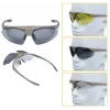 Okulary strzeleckie WOSPORT 6055T z 3 wymiennymi soczewkami i regulowanym paskiem
