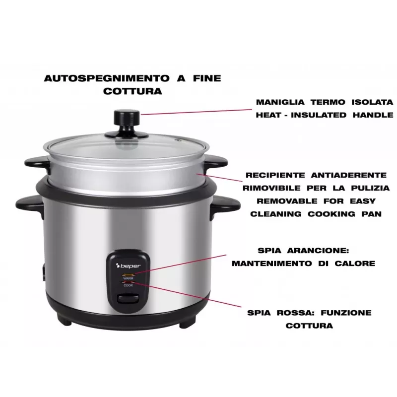 Beper P101VAP001 pionowy steamer do ubrań 2200W z funkcją pary