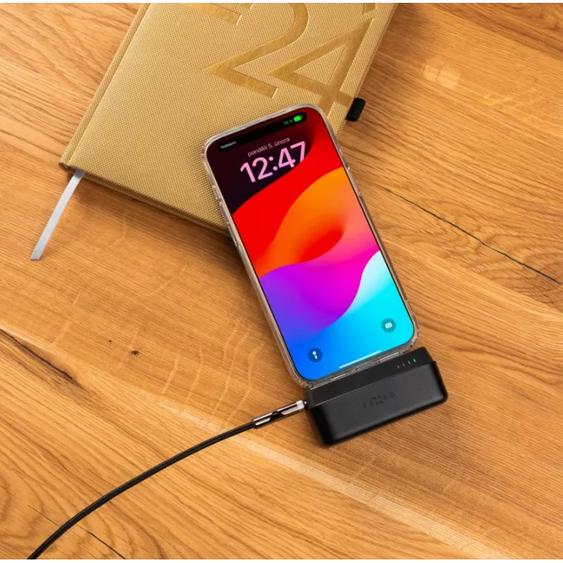 Przenośny powerbank FIXED FIXZEN-5PL-BK, 5000 mAh, USB-C 20W (5V/3A, 9V/2.22A, 12V/1.67A)