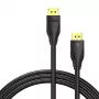 Kabel DisplayPort 1.4 Vention HCCBI, 3 m, 8K@60Hz / 4K@120Hz, 80 Gbit/s, pozłacane styki, czarny