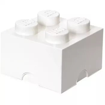 Klocek do przechowywania LEGO Room Copenhagen 4 biały – LEGO 40031735 klocek do przechowywania do organizowania zabawek i drobnych przedmiotów
