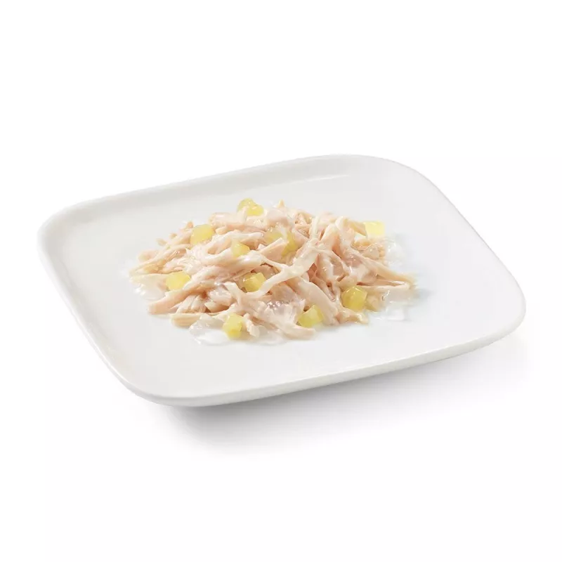 SCHESIR Kurczak z ananasem w galaretce - mokra karma dla psów - 150g